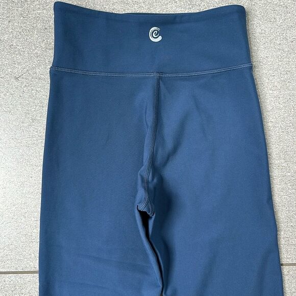 NEW Calme by Johnny Was Cutout High Waist Gym Yoga Leggings in Midnight Blue XS - Picture 10 of 15